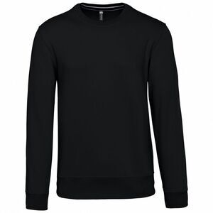 Kariban Mens Crew Neck Sweatshirt / Black